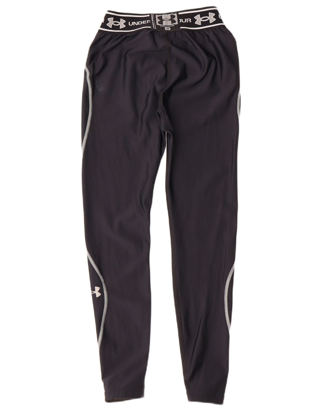 UNDER ARMOUR Mens Heat Gear Graphic Leggings Small Black Nylon