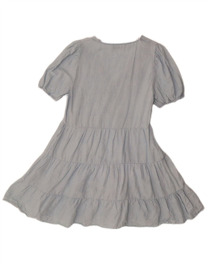 Abito a strati da donna Zara UK 10 piccolo in cotone blu