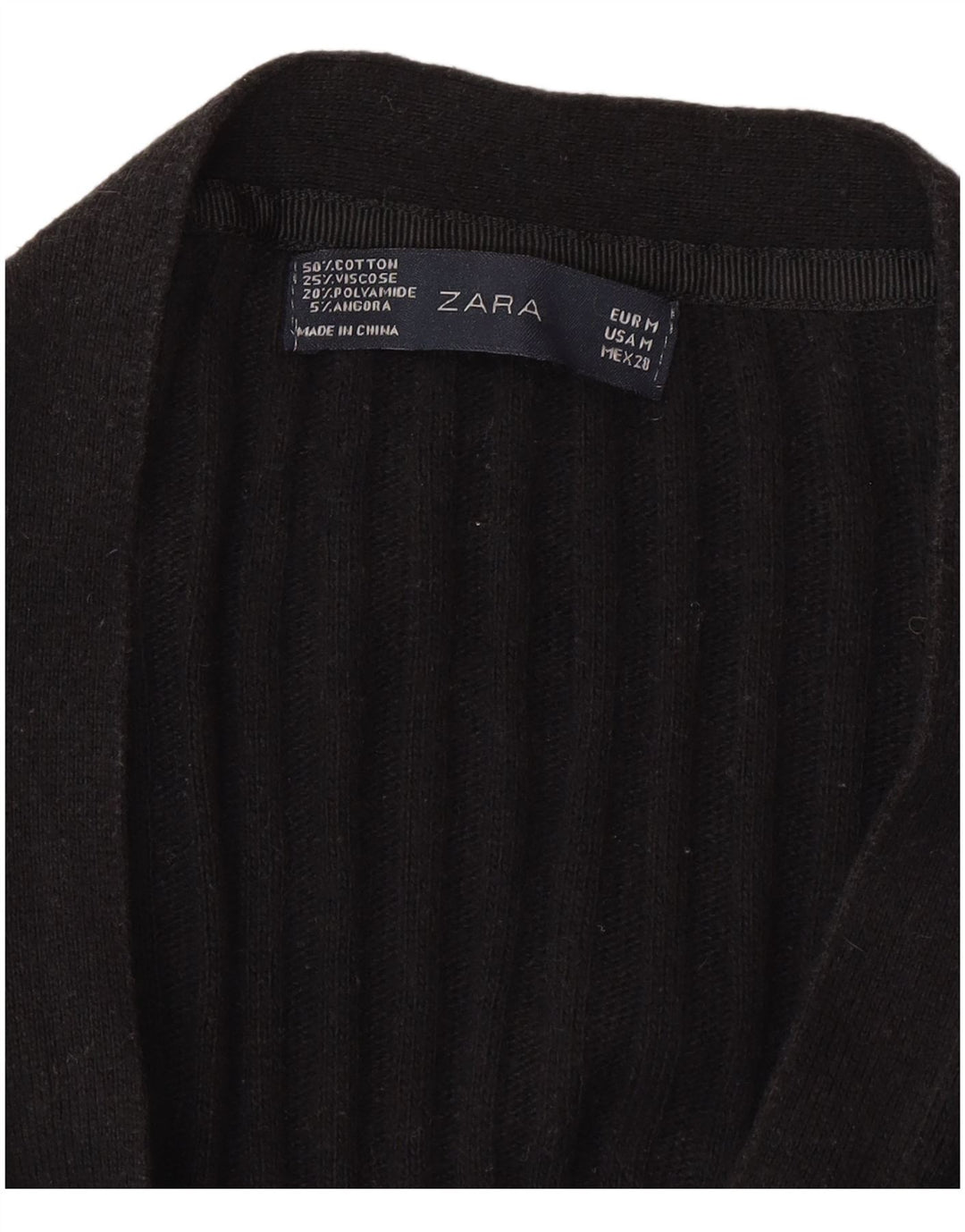 Maglione cardigan da donna Zara UK 12 medio nero