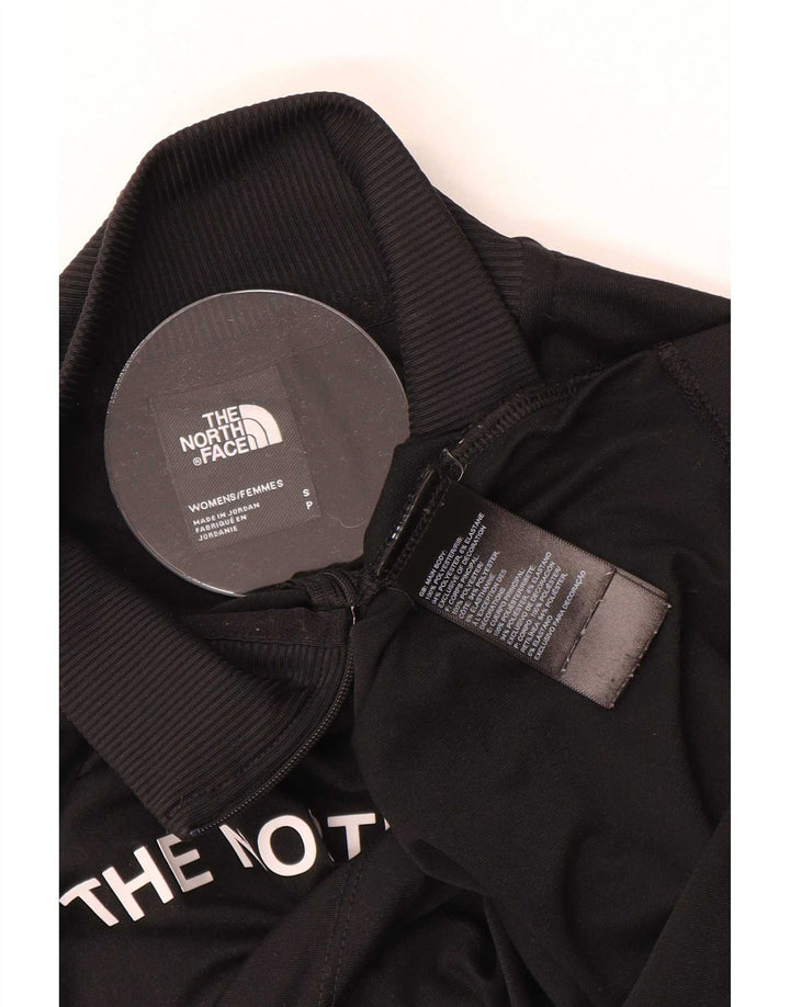 The North Face Donna Crop Graphic Pullover Tuta Top UK 10 Small Nera