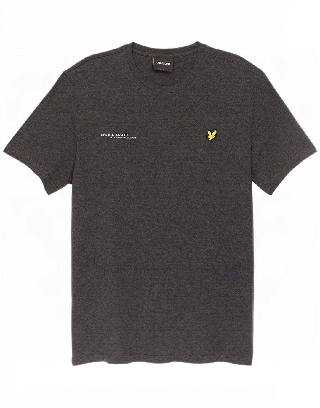 T-shirt da uomo Lyle & Scott Top in cotone grigio medio