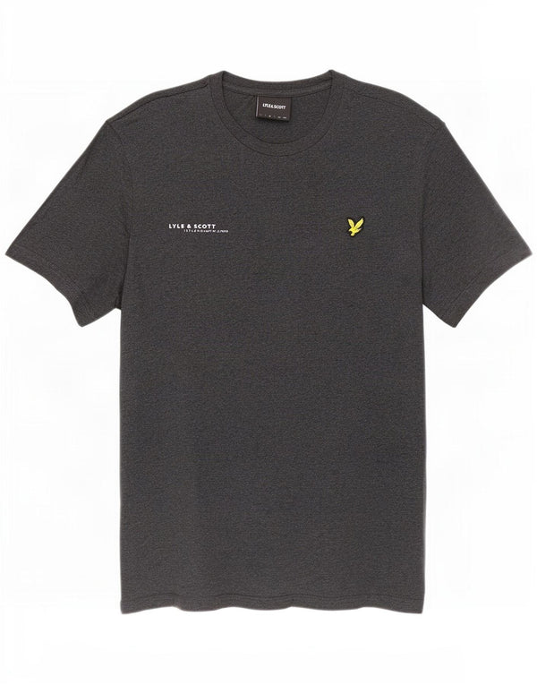 T-shirt da uomo Lyle & Scott Top in cotone grigio medio