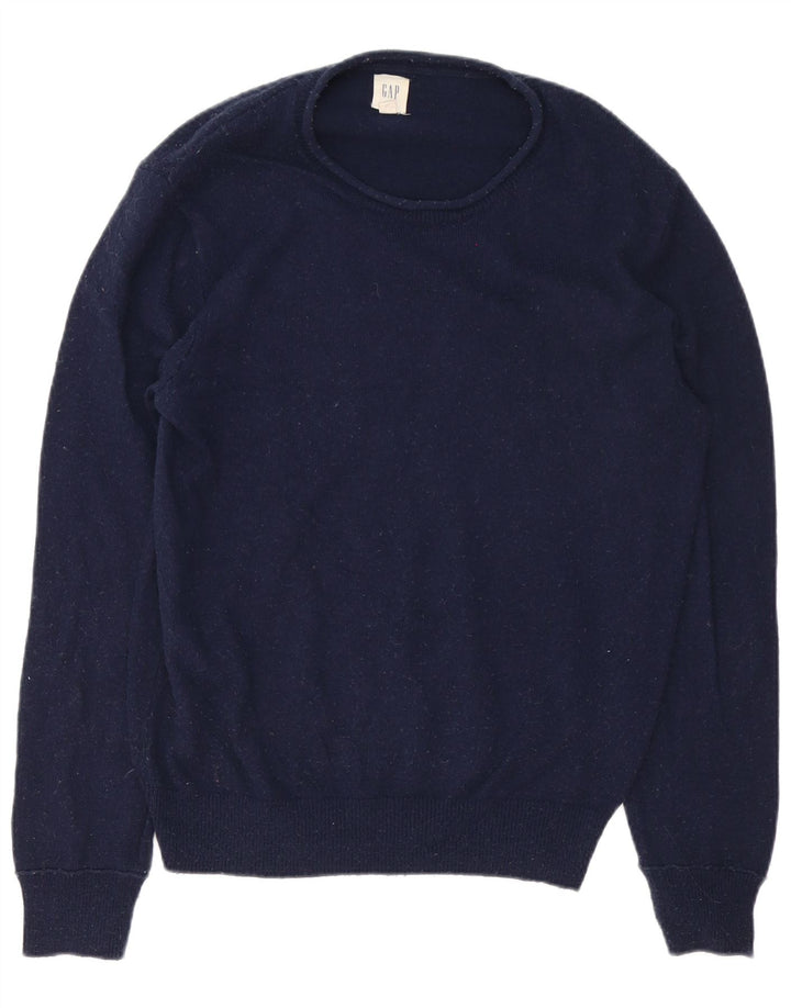 Gap Uomo Maglione Girocollo Maglione Grande Lana Merino Blu Navy