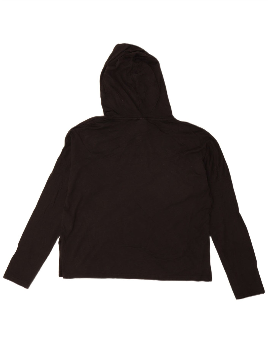 PUMA Top da donna oversize con cappuccio grafico manica lunga UK 10 Small Nero