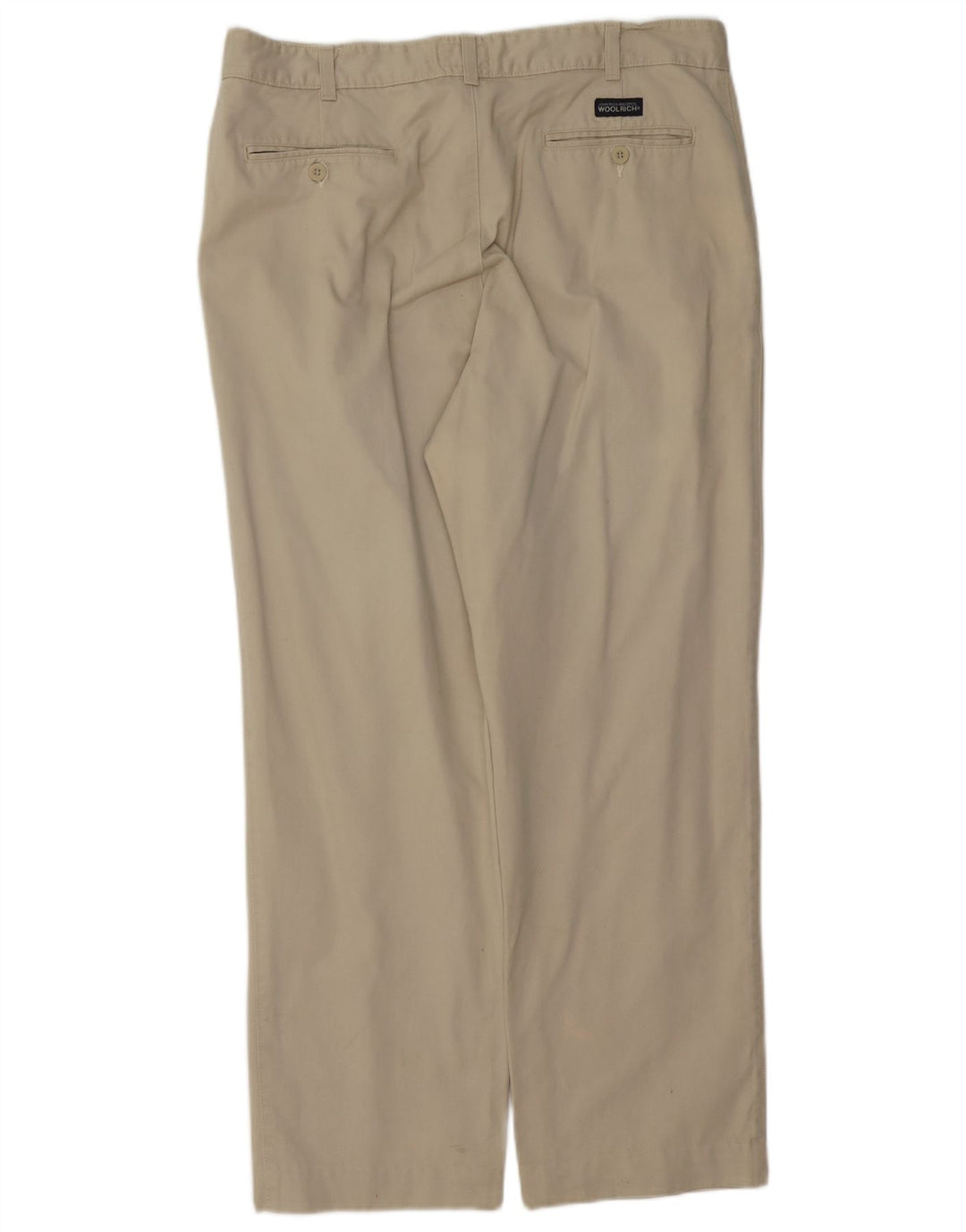 Pantaloni chino dritti da uomo Woolrich W36 L29 in cotone beige