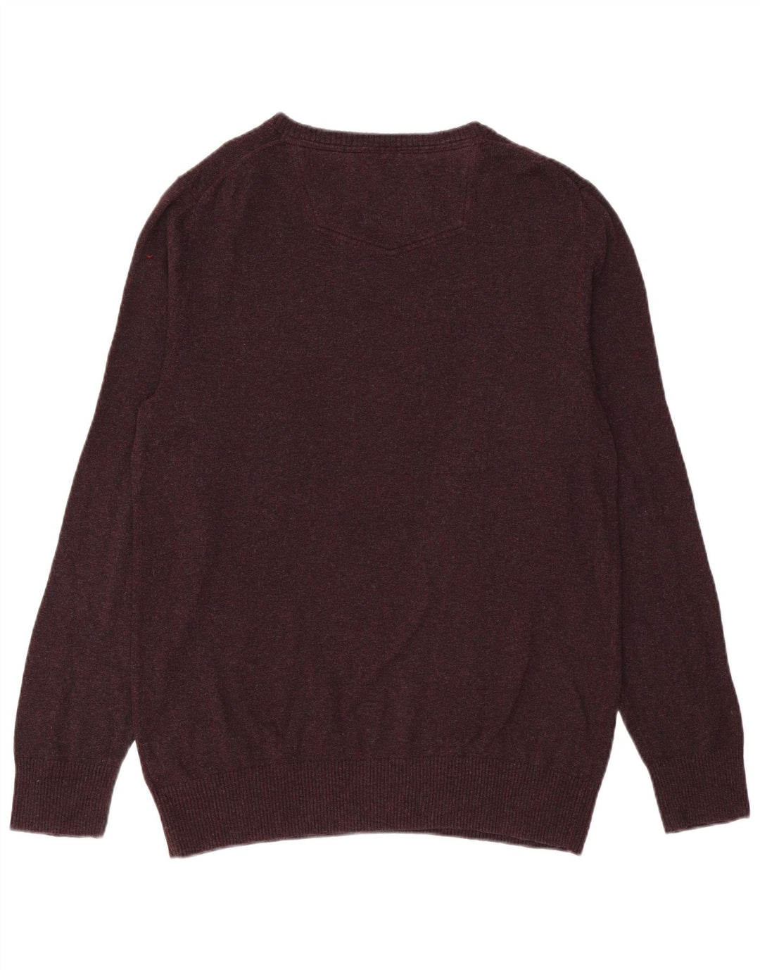 Maglione da uomo con scollo a V Fat Face, grande cotone viola