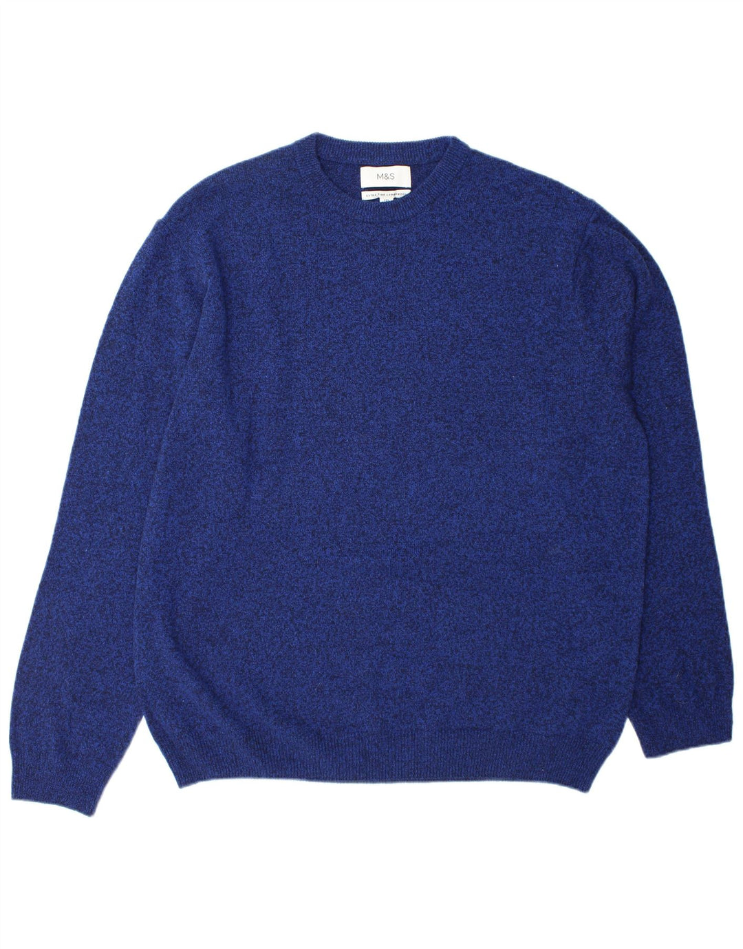 Maglione maglione girocollo da uomo Marks & Spencer 2XL lana blu