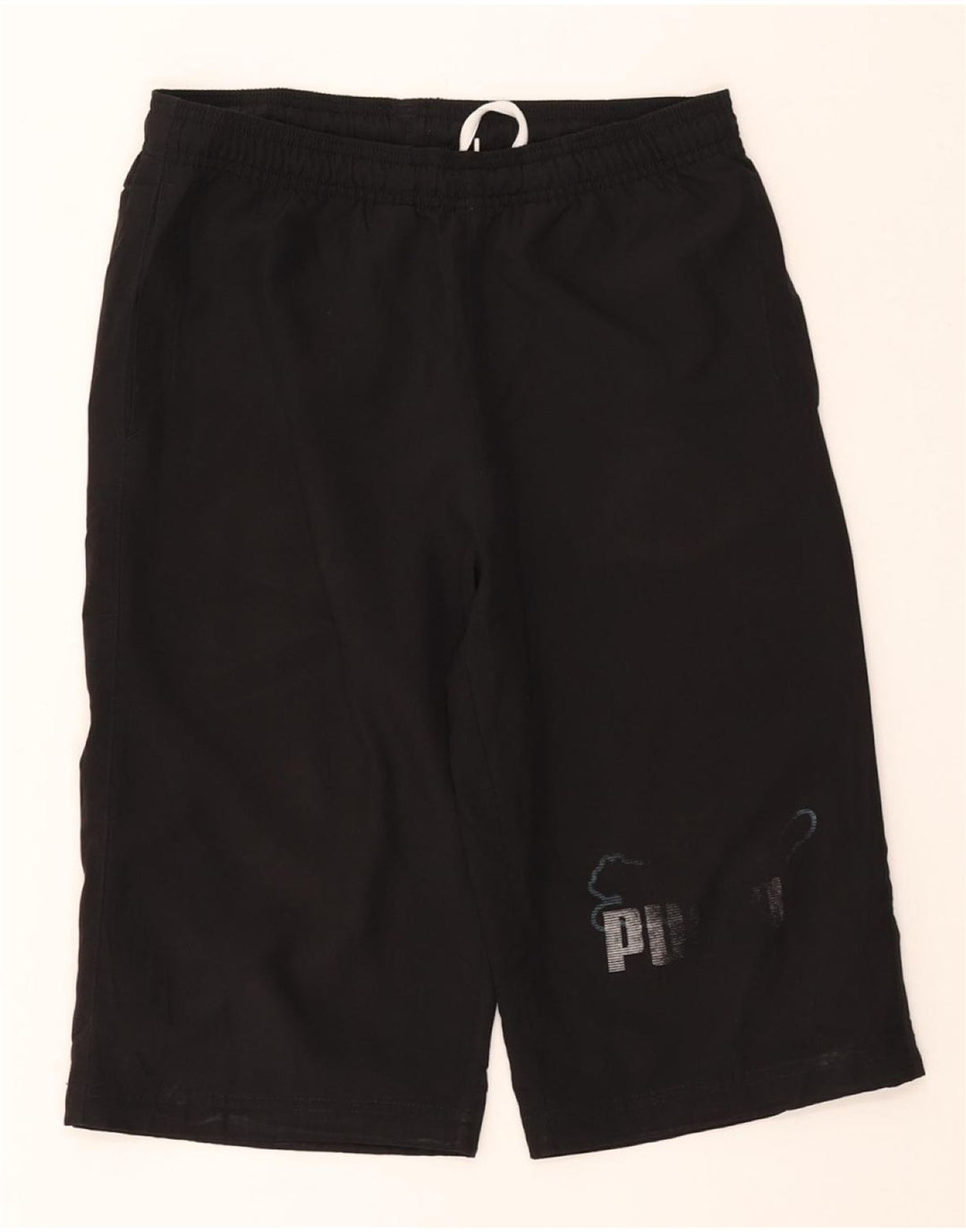 PUMA Boys Bermuda Sport Shorts 13-14 Years XL Black Polyester Vintage Puma and Second-Hand Puma from Messina Hembry 