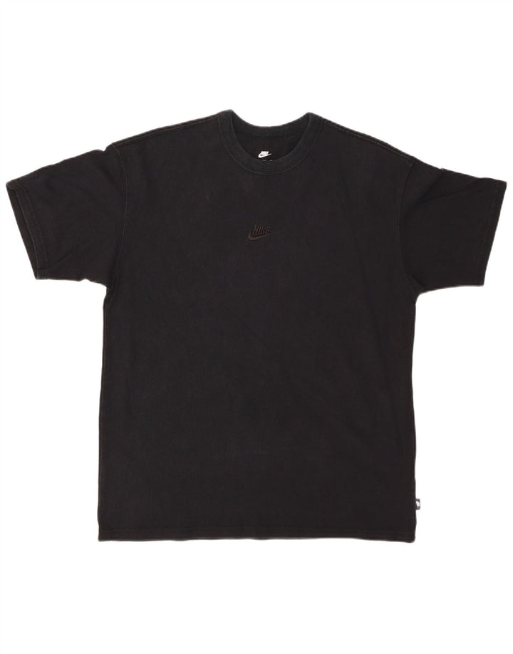 T-shirt NIKE da uomo vestibilità ampia, media, cotone nero
