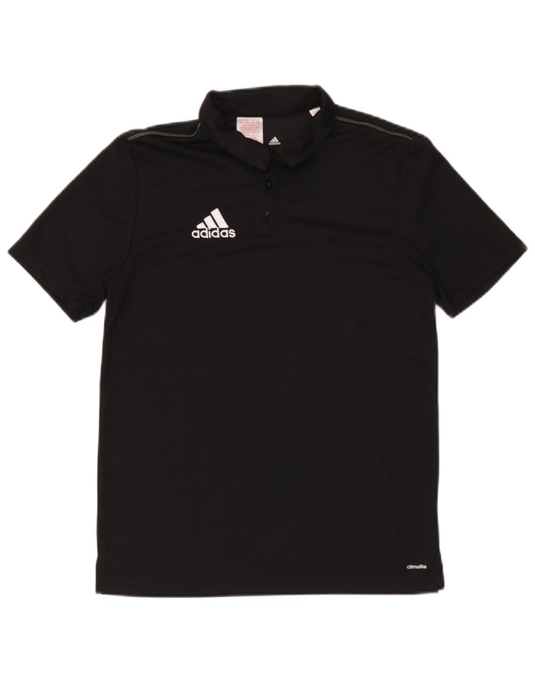 Polo Adidas Climalite da ragazzo 13-14 anni in poliestere nero