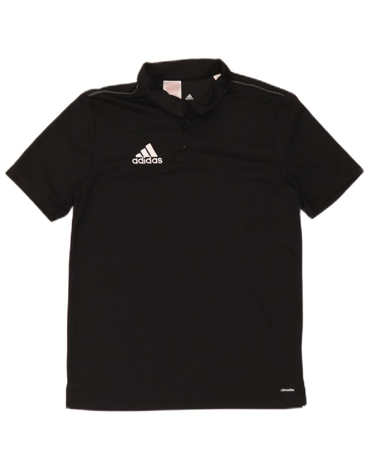 Polo Adidas Climalite da ragazzo 13-14 anni in poliestere nero