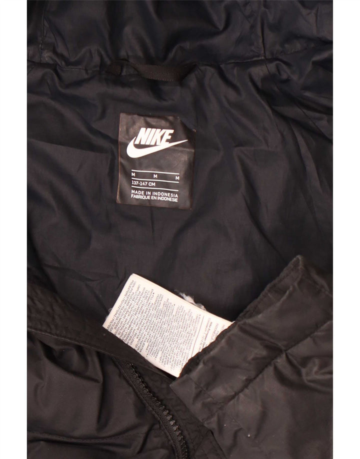 Giacca imbottita con cappuccio Nike da ragazzo 10-11 anni media poliestere nero