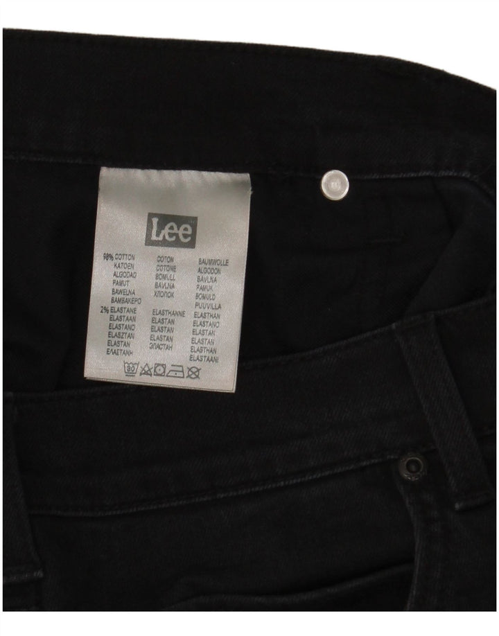 Jeans dritti da uomo Lee Rider W36 L34 cotone nero