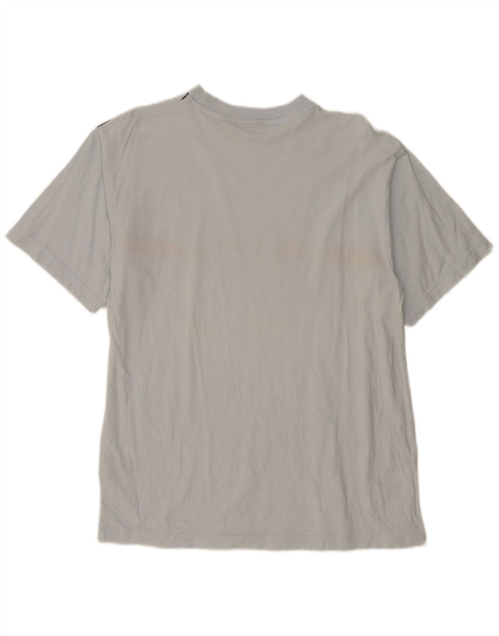 T-shirt grafica da uomo Fila Top in cotone a righe grigie grandi