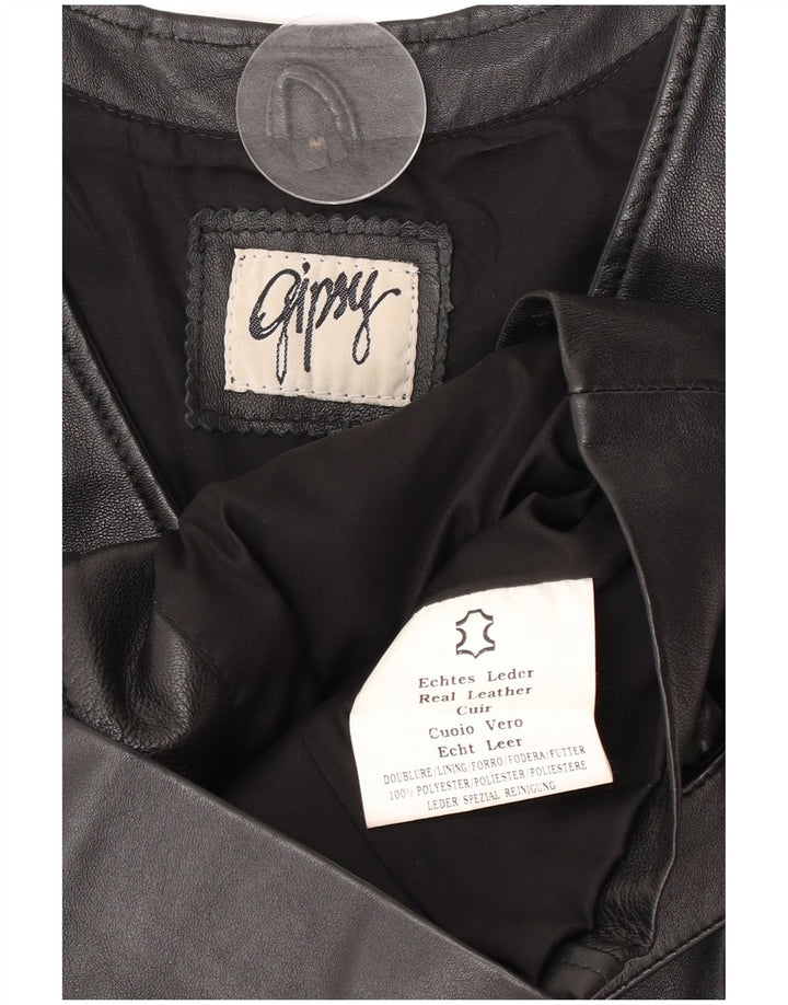 Gipsy da donna in pelle Gipsy UK 12 medio in pelle nera