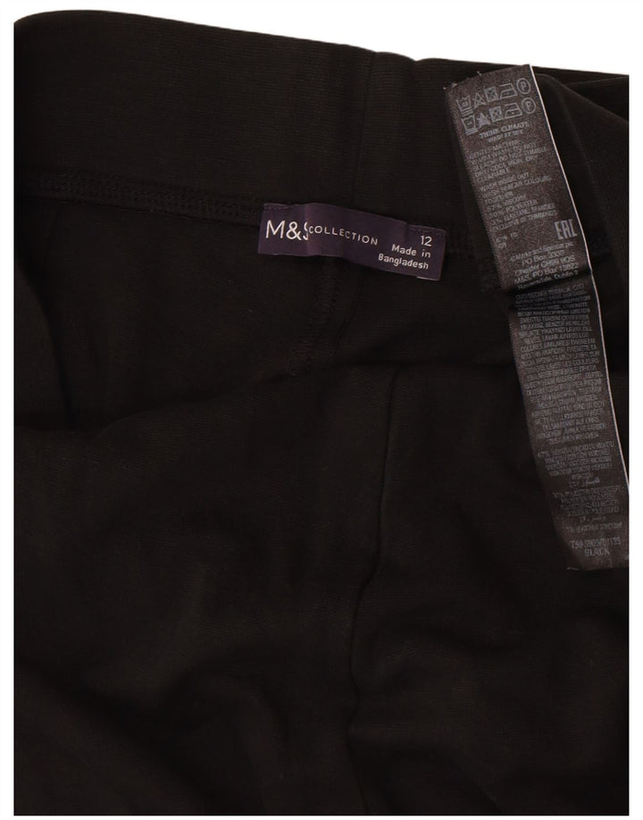 Leggings da donna Marks & Spencer UK 12 viscosa nera media