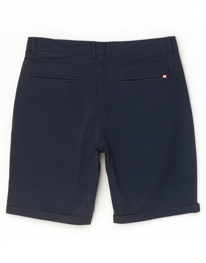 Pantaloncini chino da uomo Kangol grandi W36 in cotone blu navy