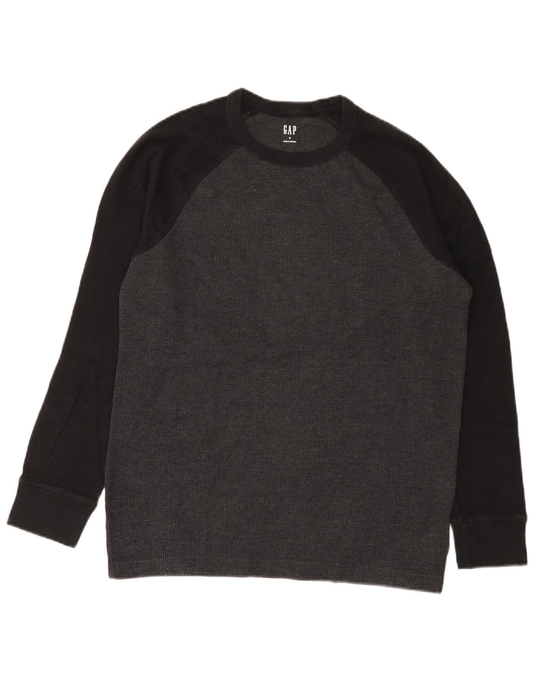 Gap Felpa da uomo in cotone color block grigio medio