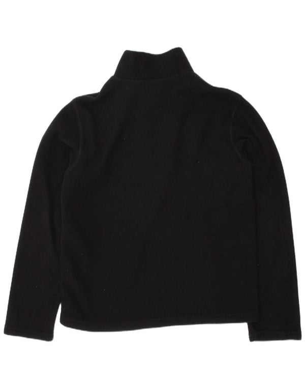 Maglione in pile The North Face da ragazzo con zip e collo, 7-8 anni, piccolo in poliestere nero