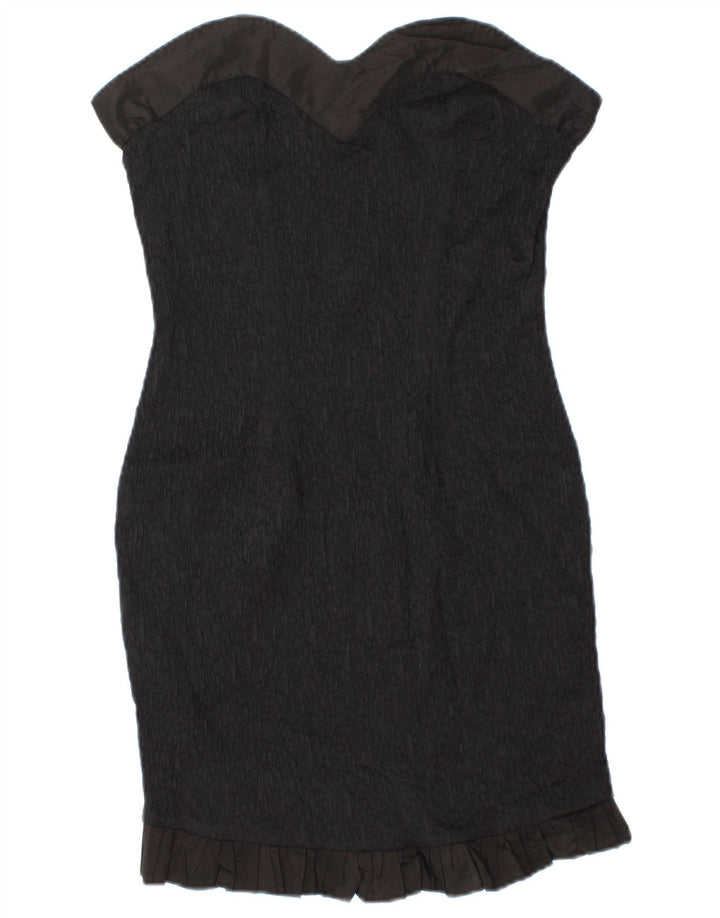Mini abito senza spalline da donna Aurelio Zepino IT 46 Large Nero