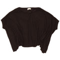 Zara, camicetta oversize a pipistrello da donna, taglia UK 10, piccola, in poliestere nero