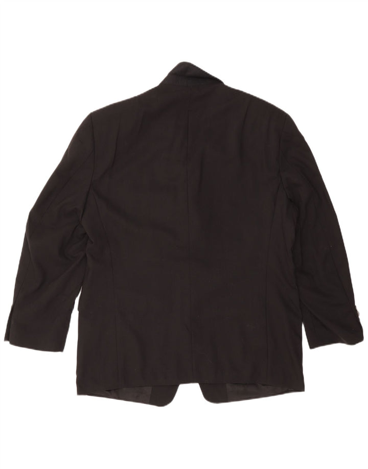 Giacca blazer da uomo a 3 bottoni Chaps UK 38 lana nera media