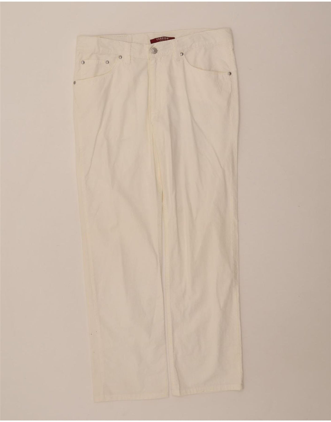 Pantaloni casual Carrera da uomo 700 vestibilità regolare taglia 33 cotone bianco