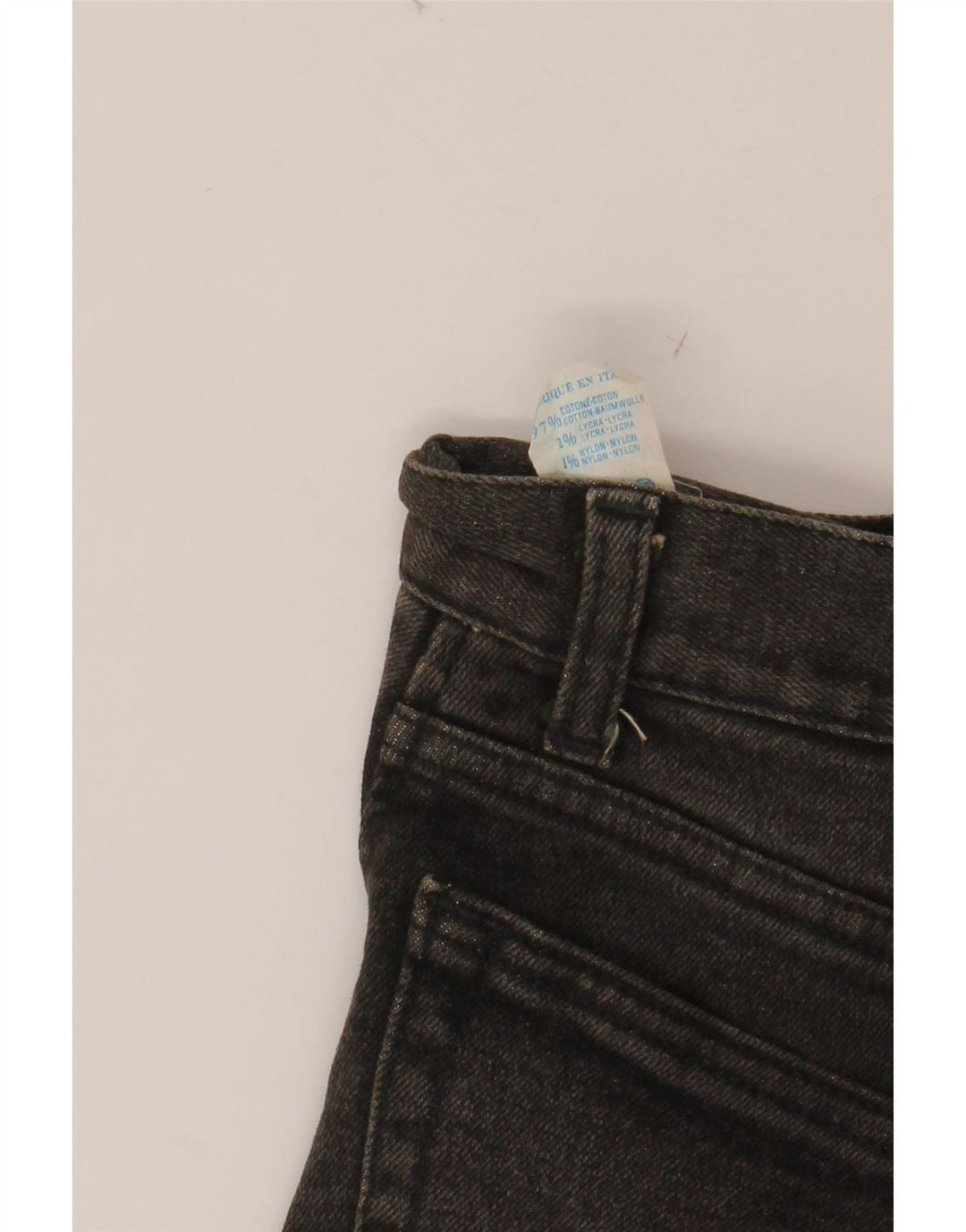 Gonna in denim da donna CARRERA W28 cotone nero medio