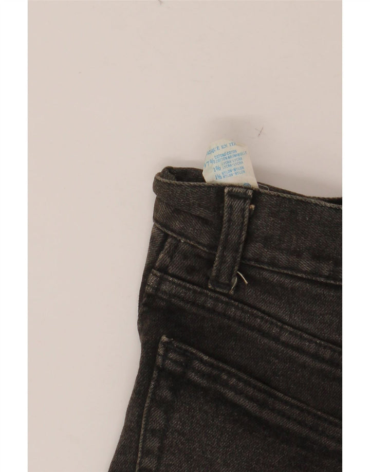Gonna in denim da donna CARRERA W28 cotone nero medio
