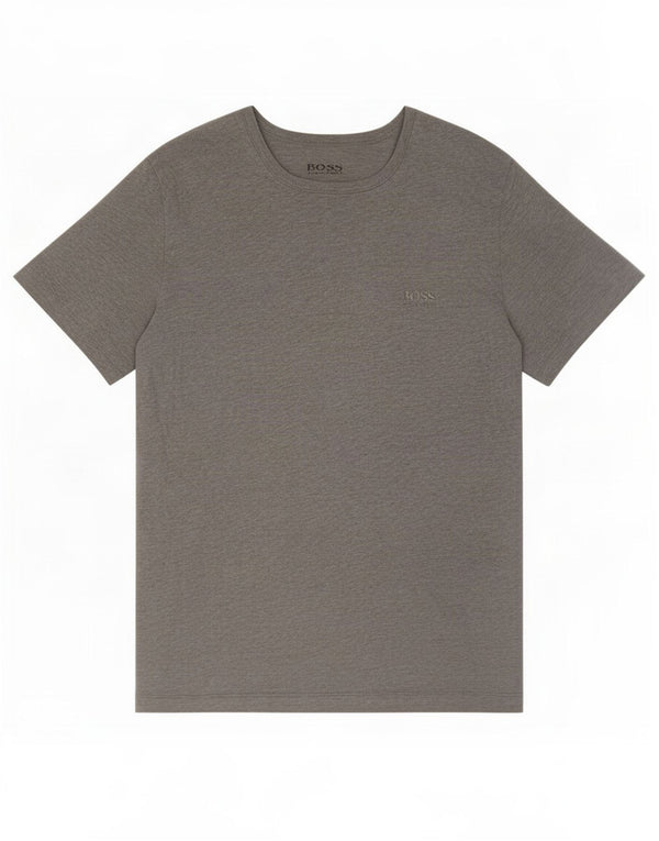 T-shirt da donna Hugo Boss Top UK 10 piccolo cotone chiazzato grigio