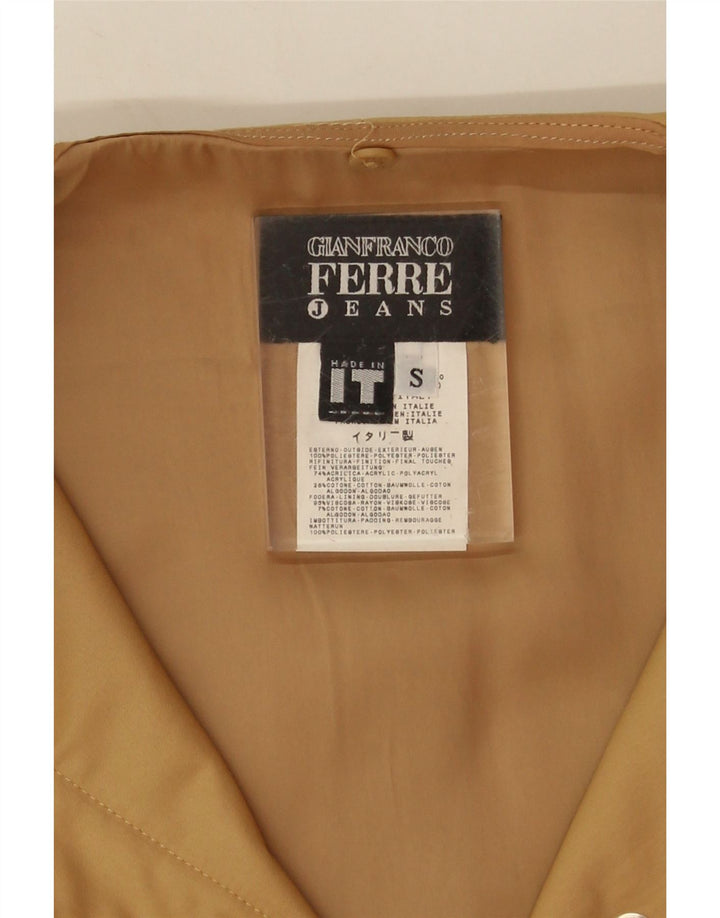 Cappotto oversize da donna Gianfranco Ferre UK 10 piccolo acrilico beige