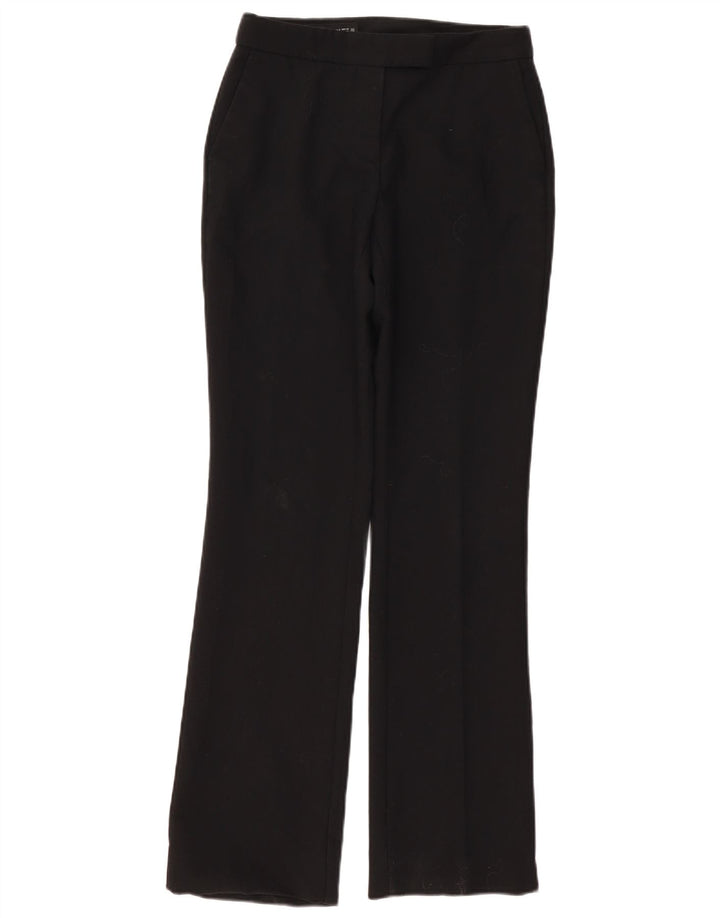 Pantaloni da abito dritti da donna ZARA piccoli W27 L33 poliestere nero