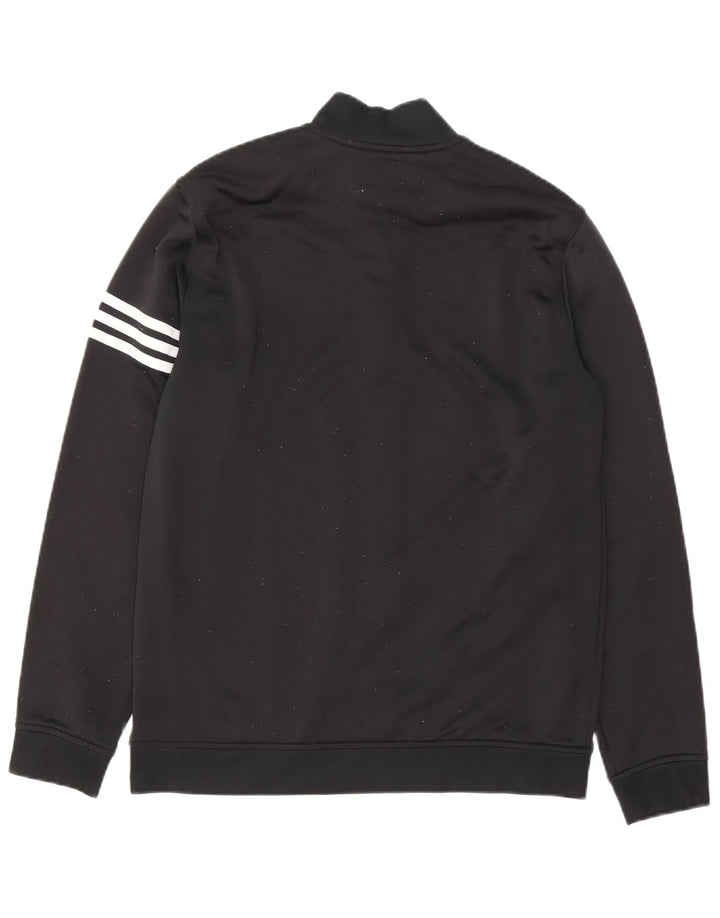 Felpa Adidas Uomo Climalite con zip e collo maglione medio poliestere nero