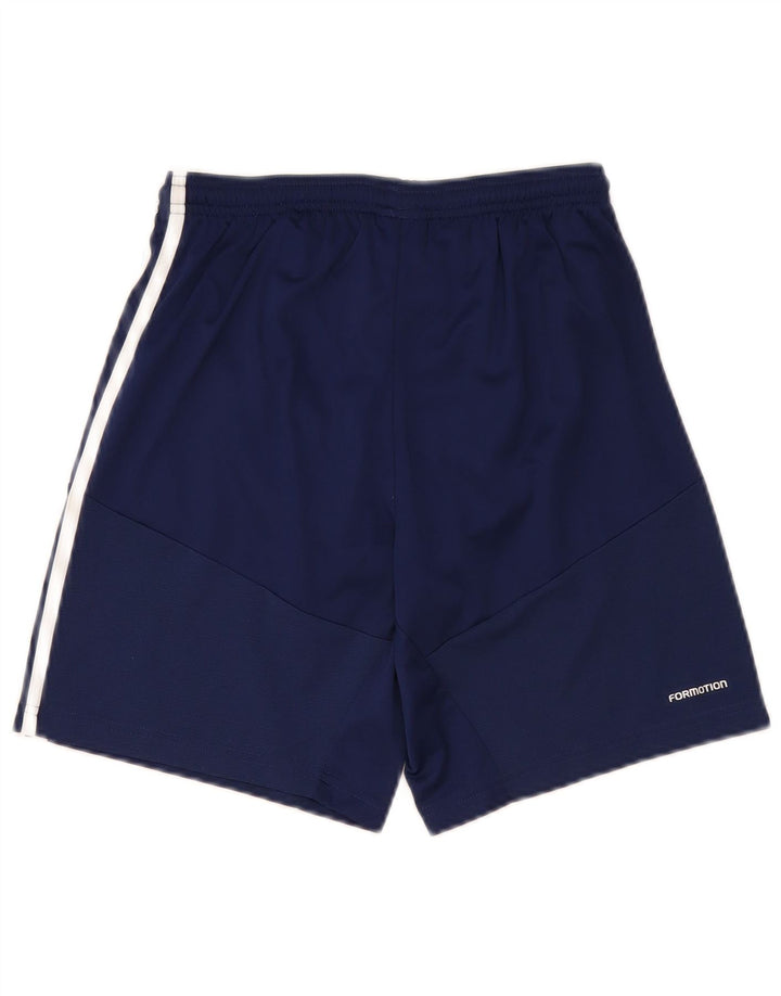 Pantaloncini sportivi Adidas Climacool da ragazzo 13-14 anni XL blu navy poliestere