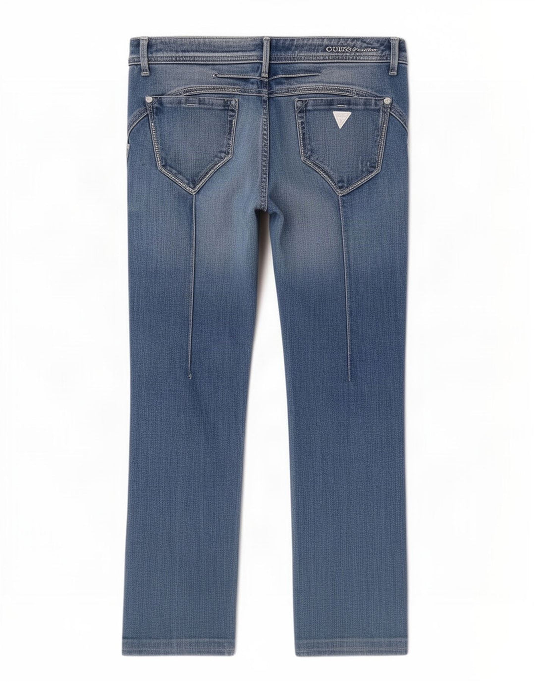 Jeans dritti da donna Guess W29 L27 cotone blu
