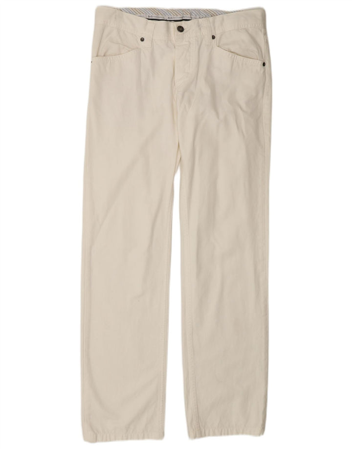 DOLCE & GABBANA Jeans dritti da uomo W34 L32 Cotone bianco