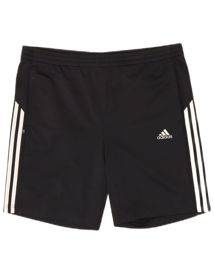 Pantaloncini sportivi da uomo ADIDAS grandi neri in poliestere