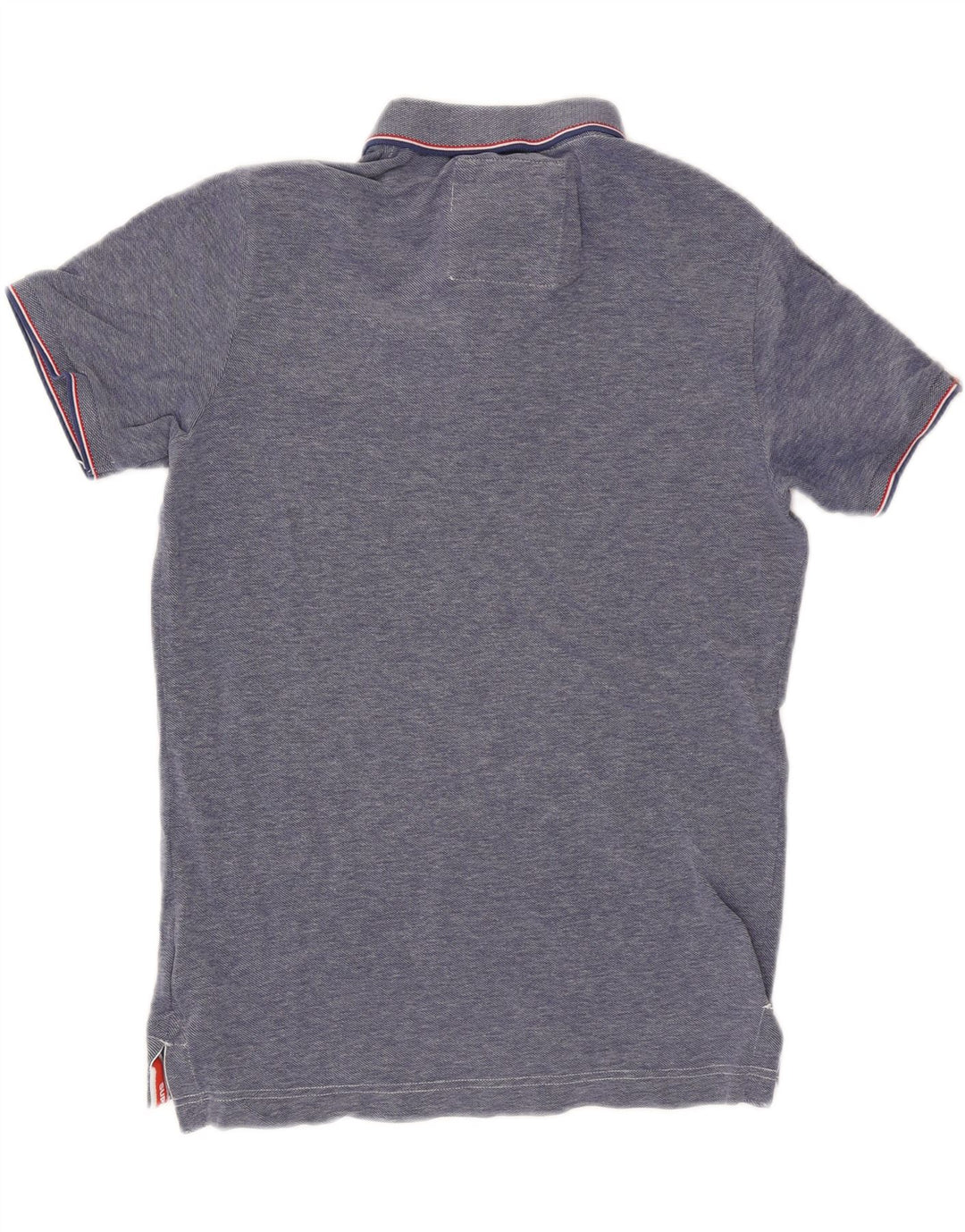 Polo da uomo Superdry in cotone blu medio