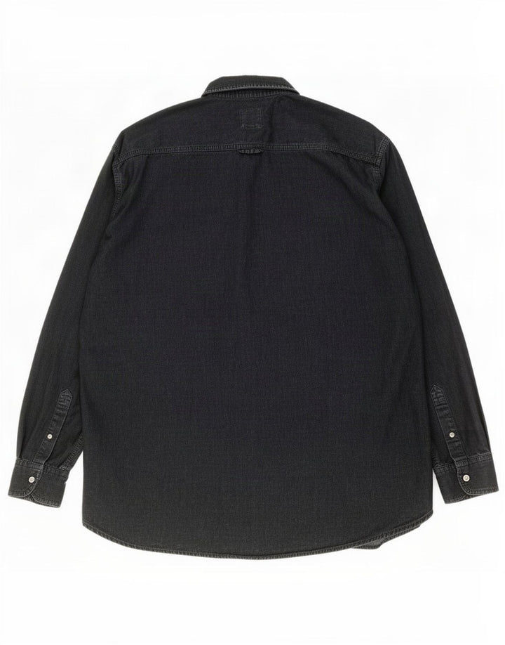 Camicia Levi's da uomo in cotone nero medio