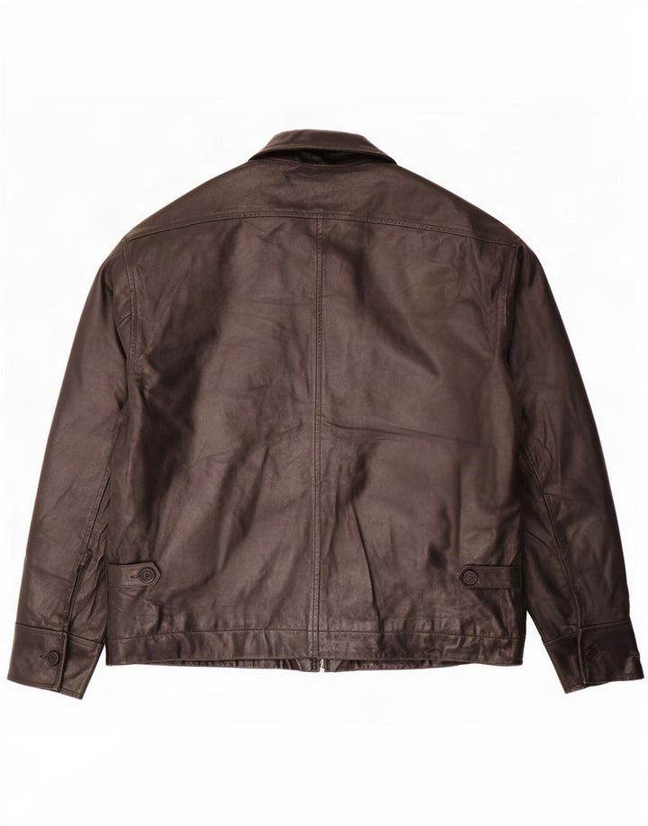 Giacca in pelle da uomo Paul Smith UK 42 XL Nera