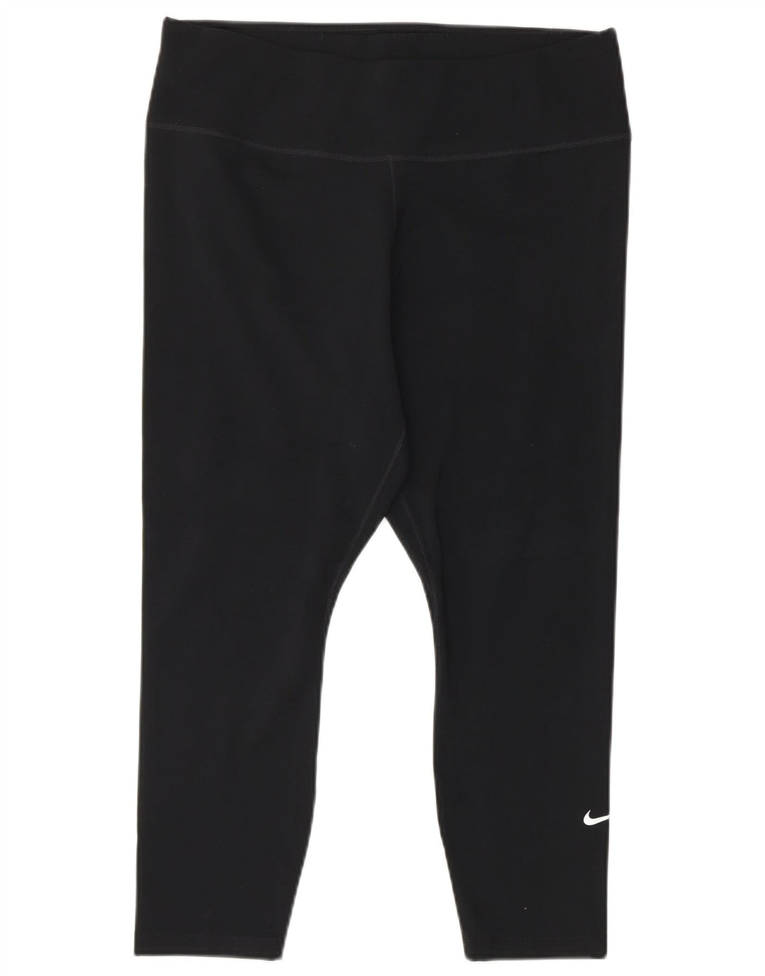 Leggings Capri Dri Fit da donna NIKE UK 14 Large Nero Poliestere
