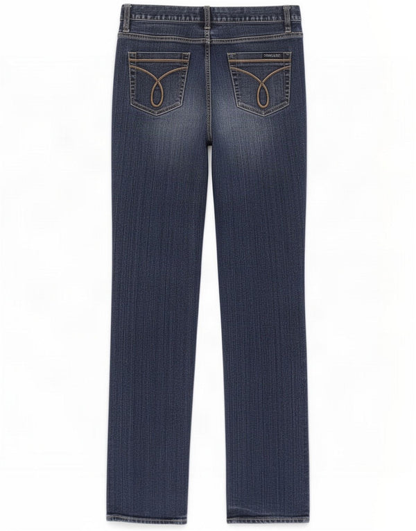 Calvin Klein Jeans slim da donna US 10 Large W30 L32 Blu Cotone