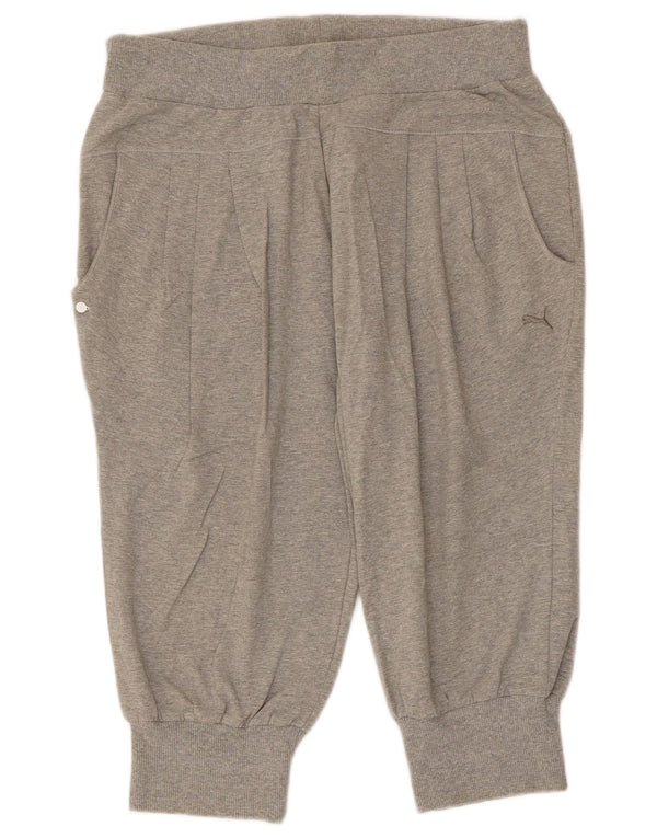 Pantaloncini sportivi Puma da donna Bermuda UK 14 Large Grey Flecked Cotton
