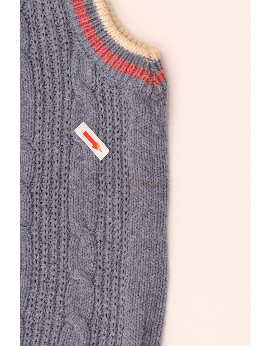 Canottiera vintage da uomo, canotta grande in cotone blu
