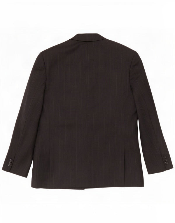 Marks & Spencer Giacca corta da uomo UK 42 XL Gessato nero