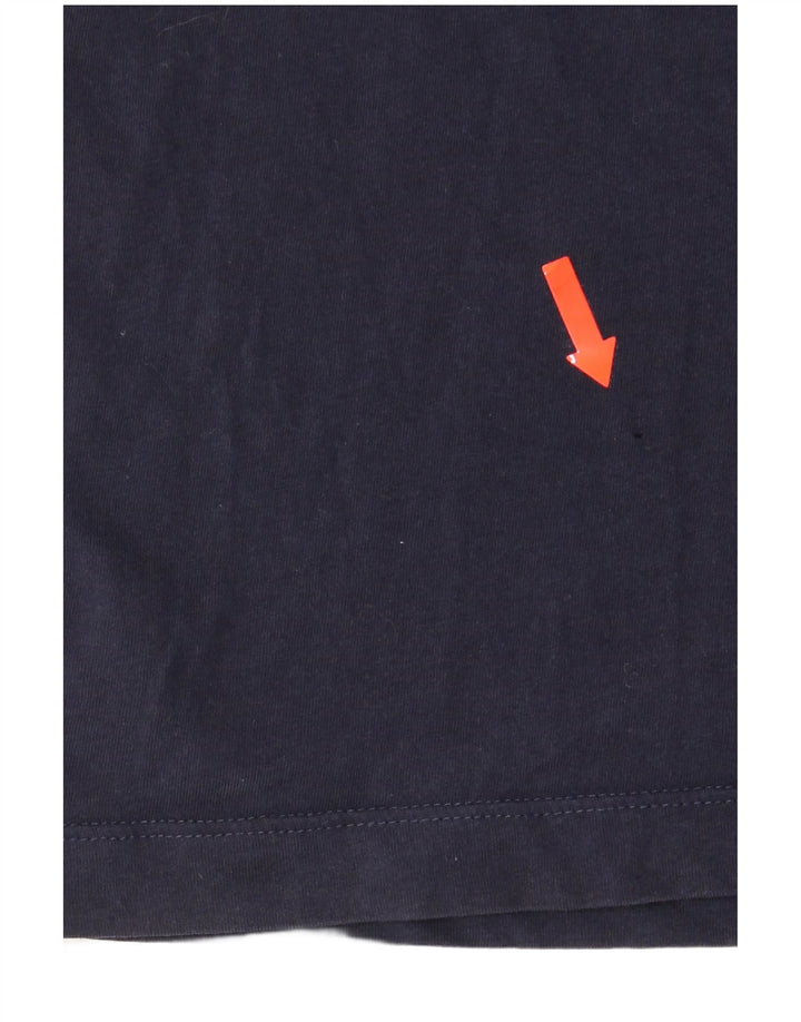 T-shirt grafica da uomo Nike Top Small in cotone blu navy