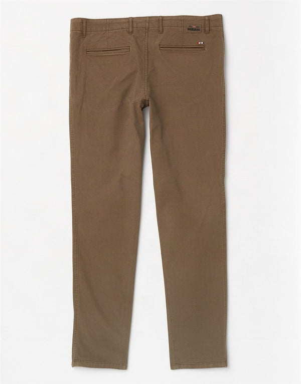 Napapijri Mens Geographic Slim Chino Trousers W33 L33 Brown