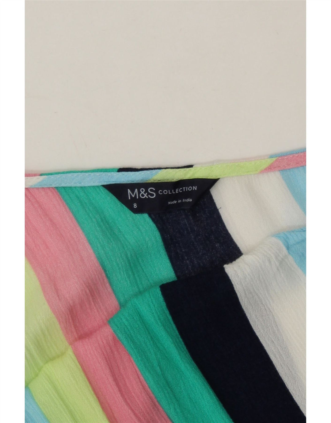 MARKS & SPENCER Womens One Shoulder Dress UK 8 Small  Multicoloured Vintage Marks & Spencer and Second-Hand Marks & Spencer from Messina Hembry 