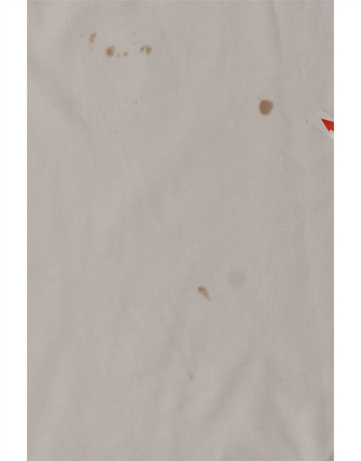 T-shirt da uomo Champion Top in cotone a righe bianche grandi