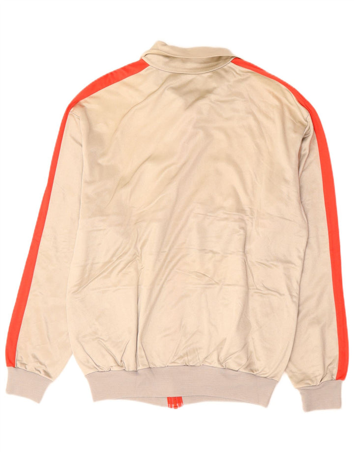 Giacca da ginnastica vintage da uomo in color block grigio medio